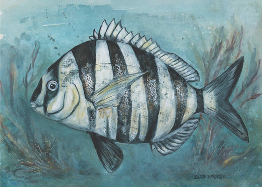 Striped Sea Beauty | Canvas