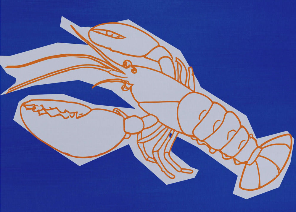 Lobster in Lines | Canvas