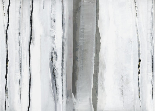 Vertical Lines And Silver Veils | Canvas