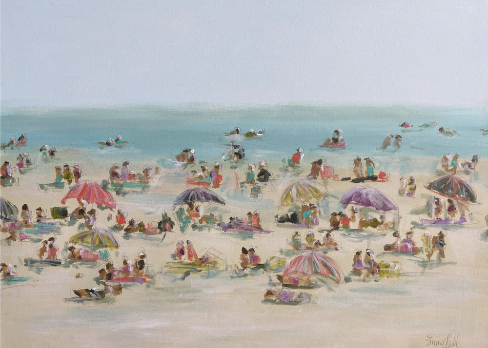 Impressionist Beach Scene | Canvas