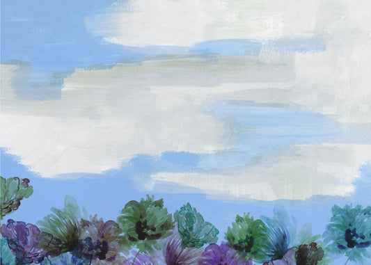 Whispering Wildflowers Sky | Canvas