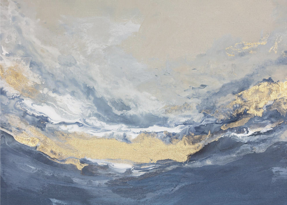 Golden Horizon Waves | Canvas