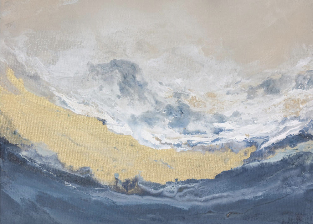 Golden Horizon Wave | Canvas