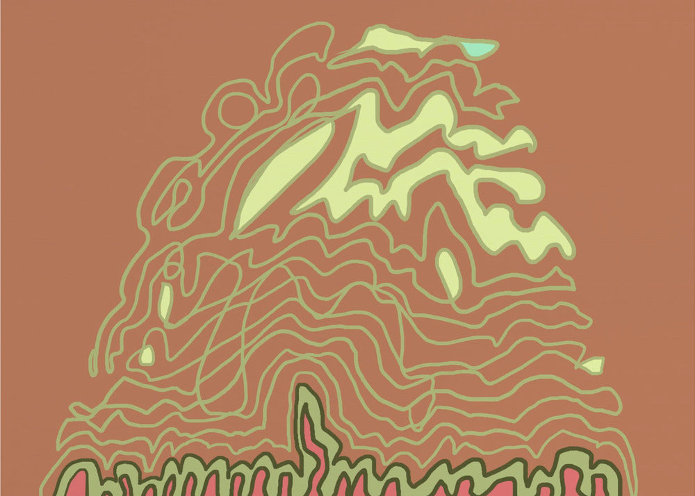 Line Drawing Rusts brownns | Poster