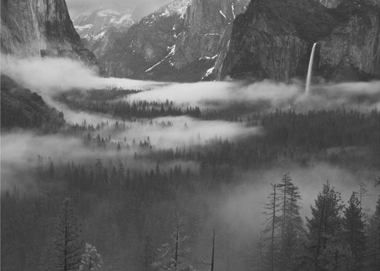 Fog Floating In Yosemite Valley | Poster