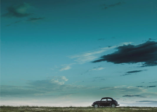 The Red VW Beetle | Poster