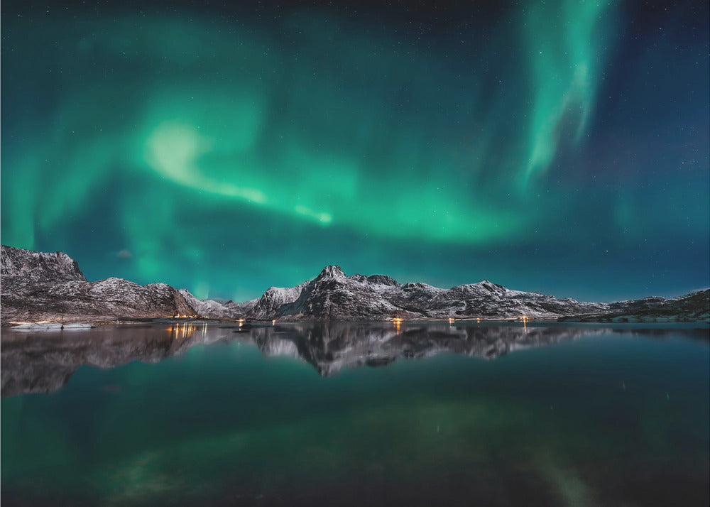 Lofoten Aurora Reflection | Canvas