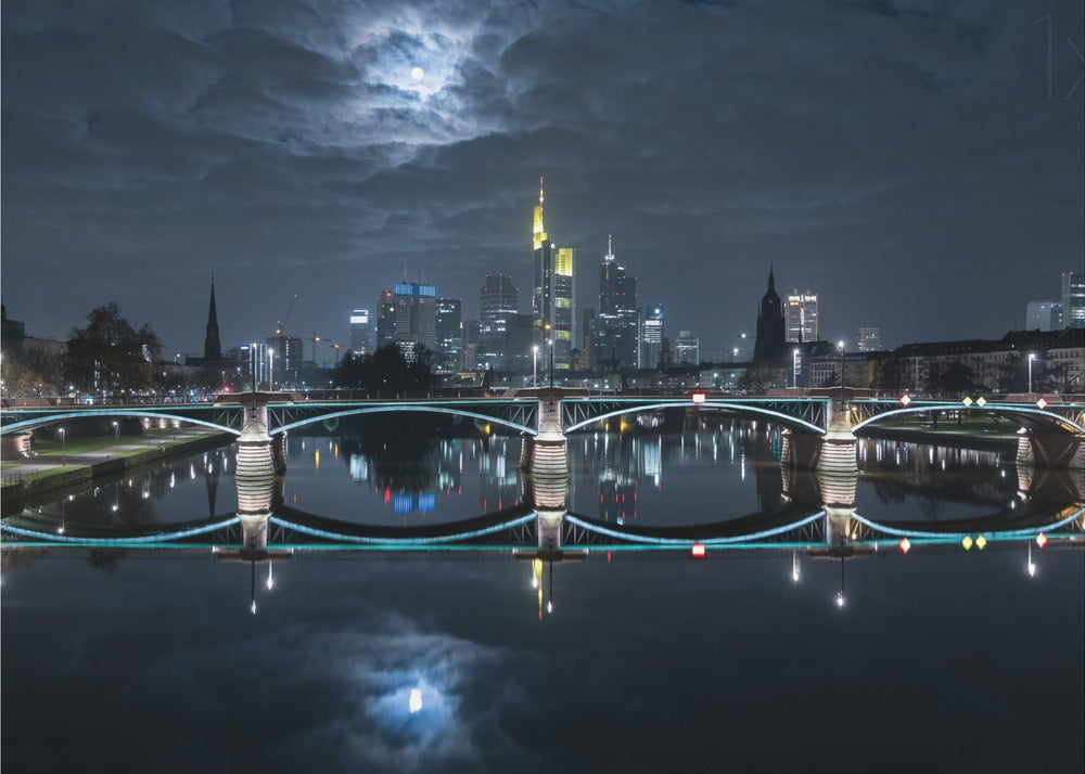 Frankfurt at Full Moon | Canvas