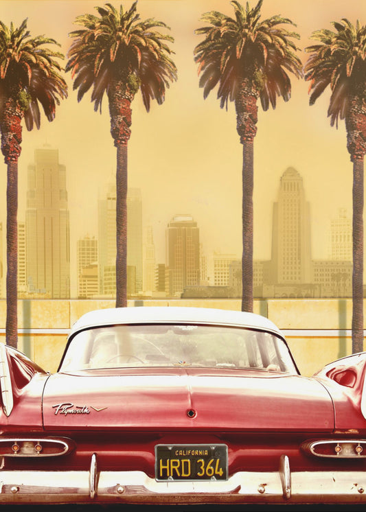 PLYMOUTH SAVOY WITH PALMS | Canvas