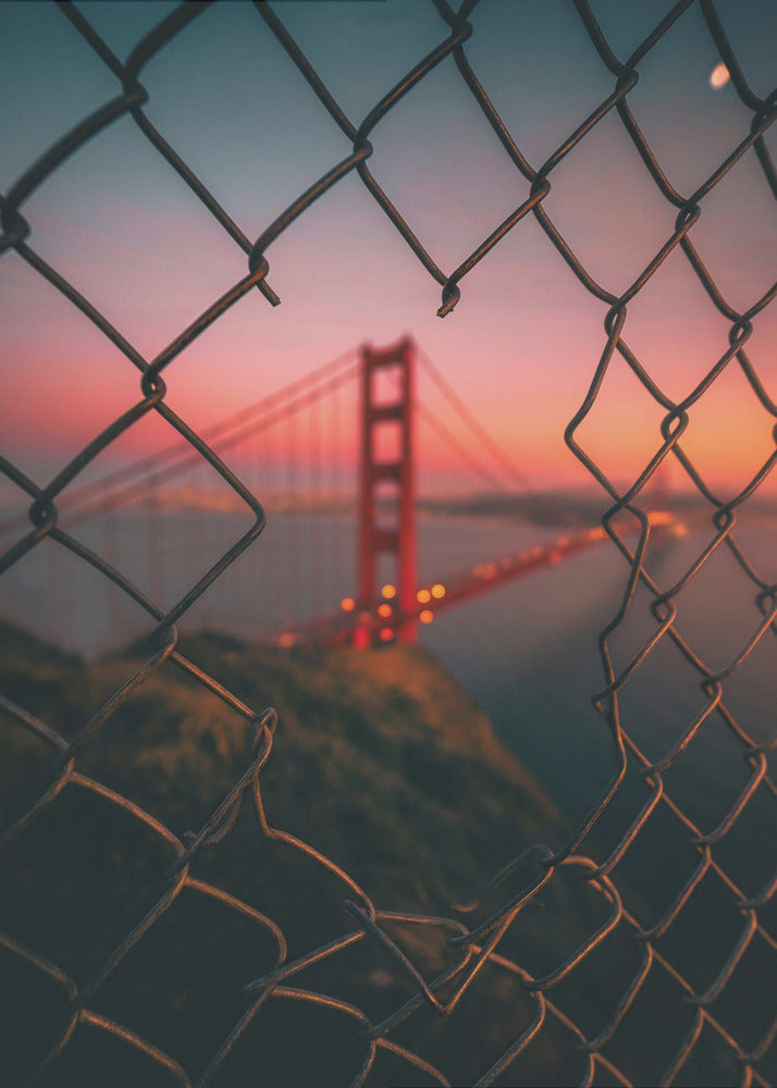 Golden Gate Caged | Poster