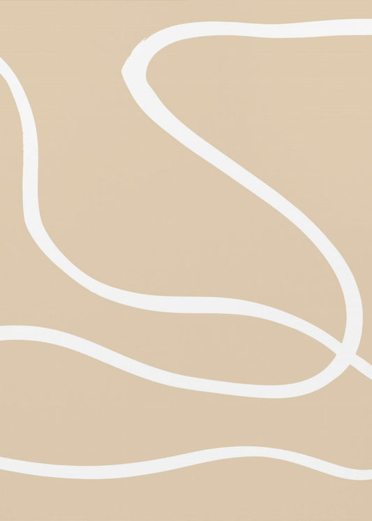 Beige Lines 01 | Canvas