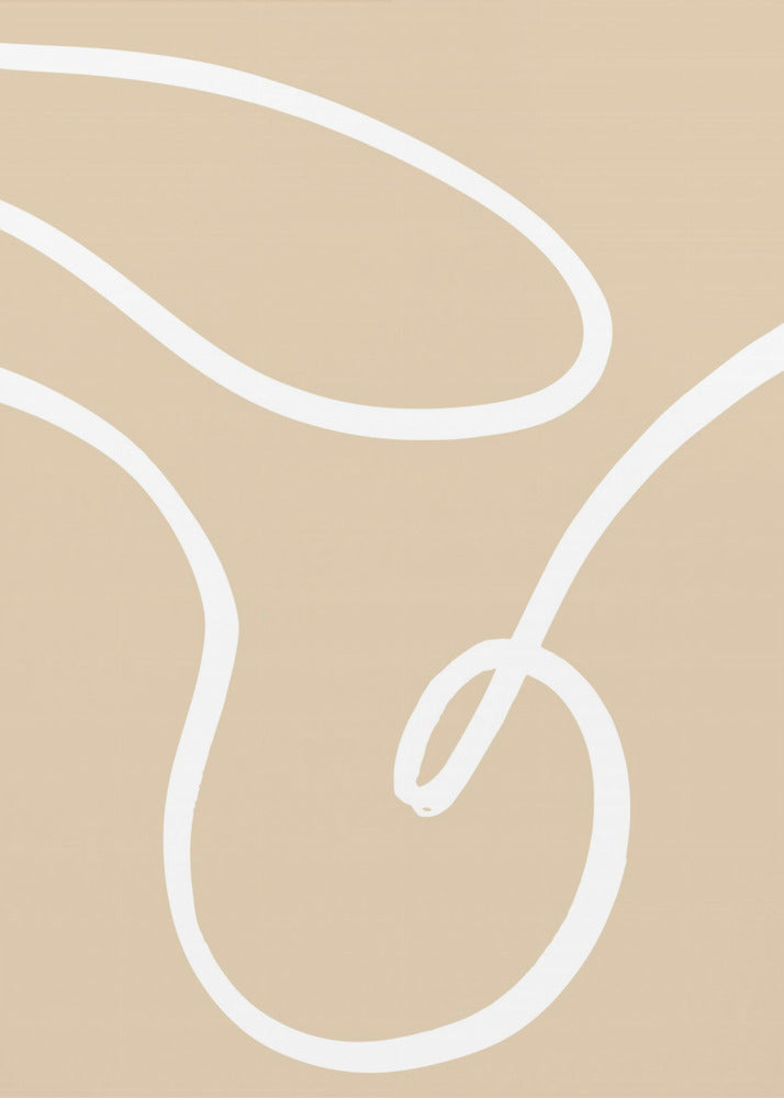 Beige Lines 02 | Canvas