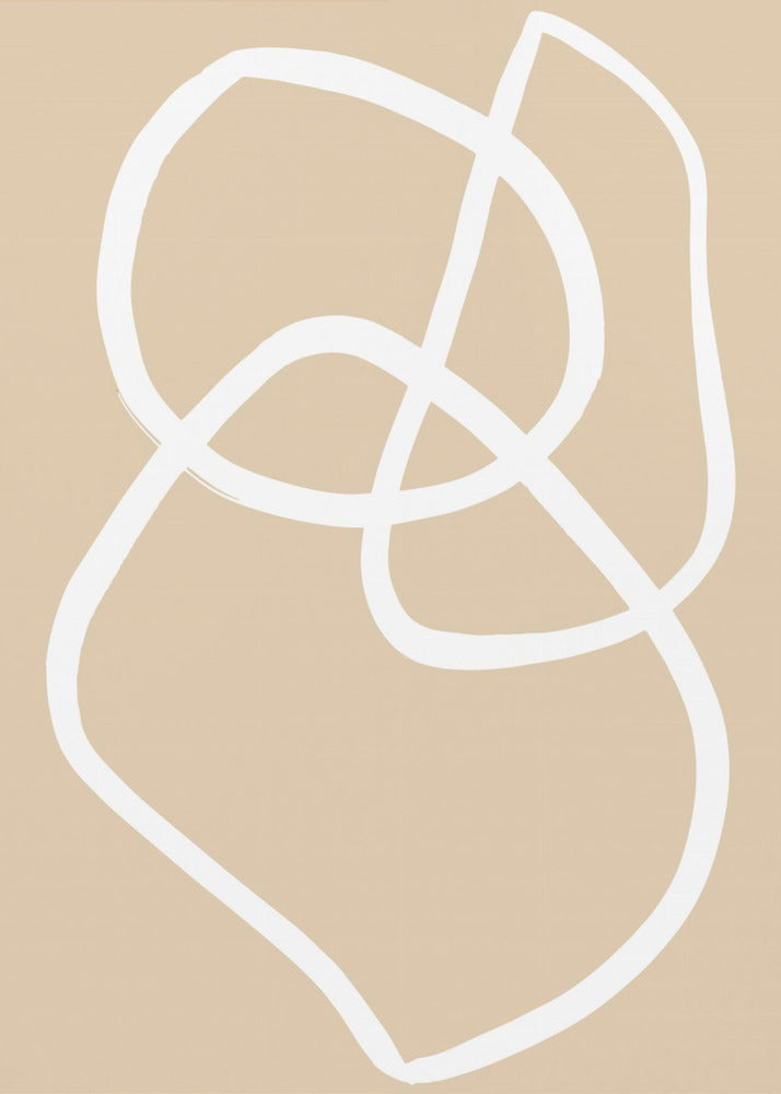 Beige Lines 03 | Poster