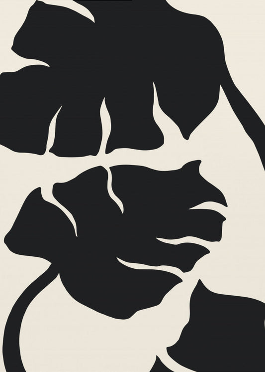 Monstera Black | Canvas