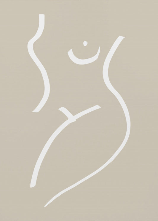 Body Sketch Sand | Poster