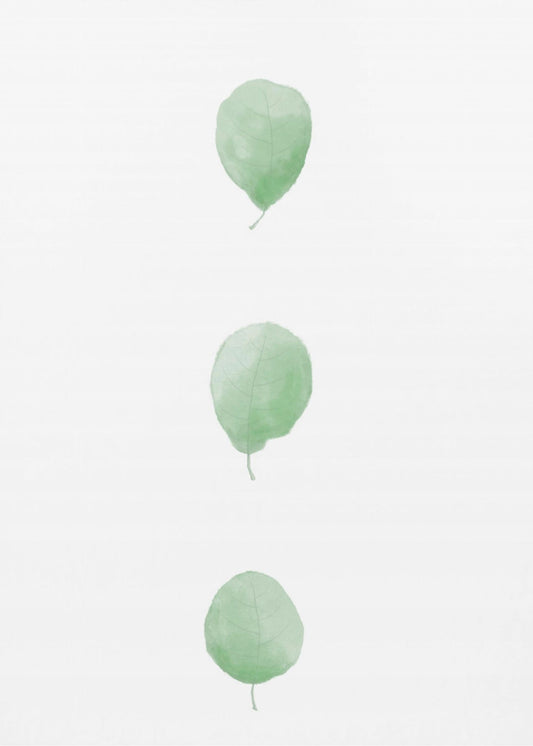 Birch Leaves in Row | Canvas