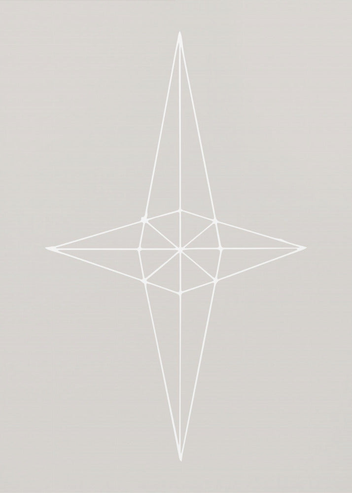 Grid Star Grey | Canvas