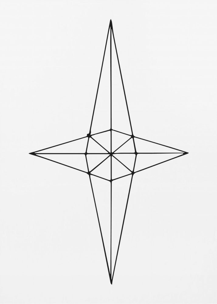 Grid Star White | Poster
