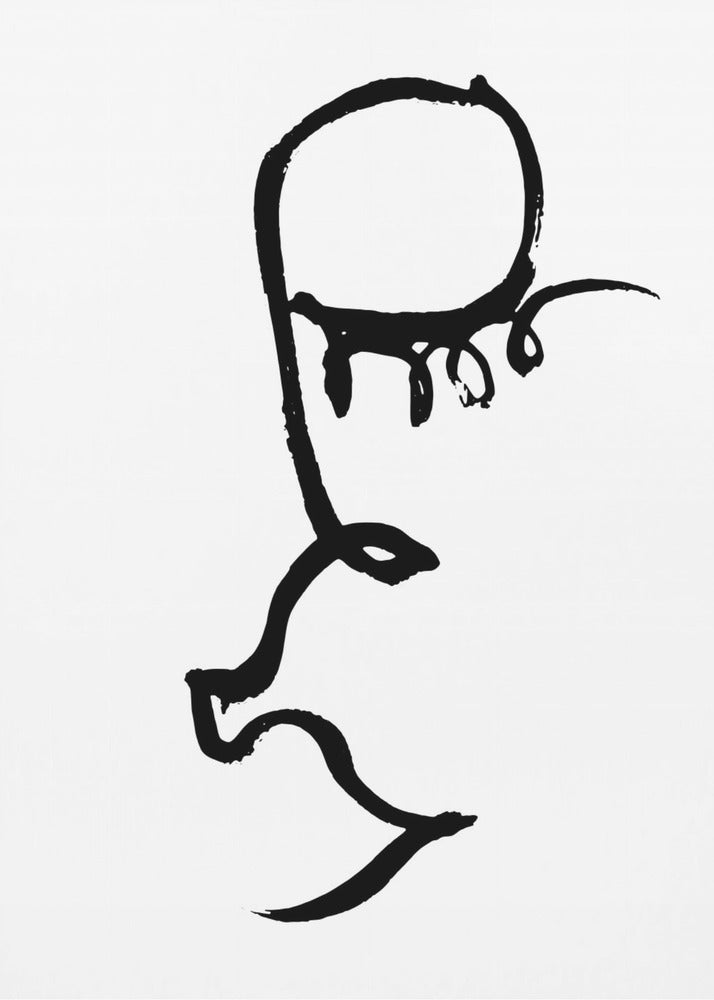 Half Face Black | Canvas