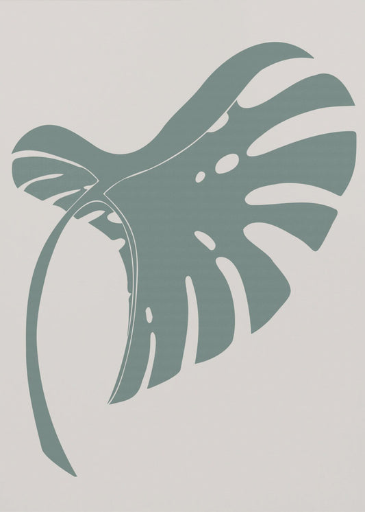 Monstera Bent Green | Poster