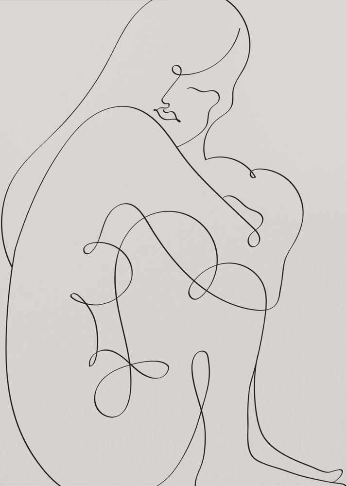 Woman Lines Black | Poster