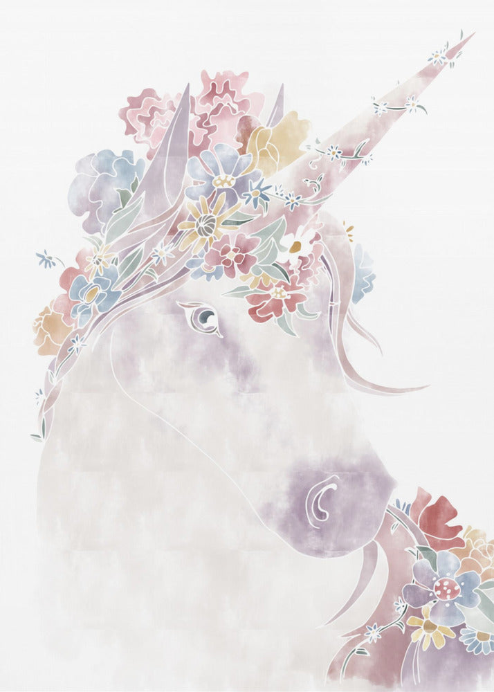 Unicorn Floral | Canvas