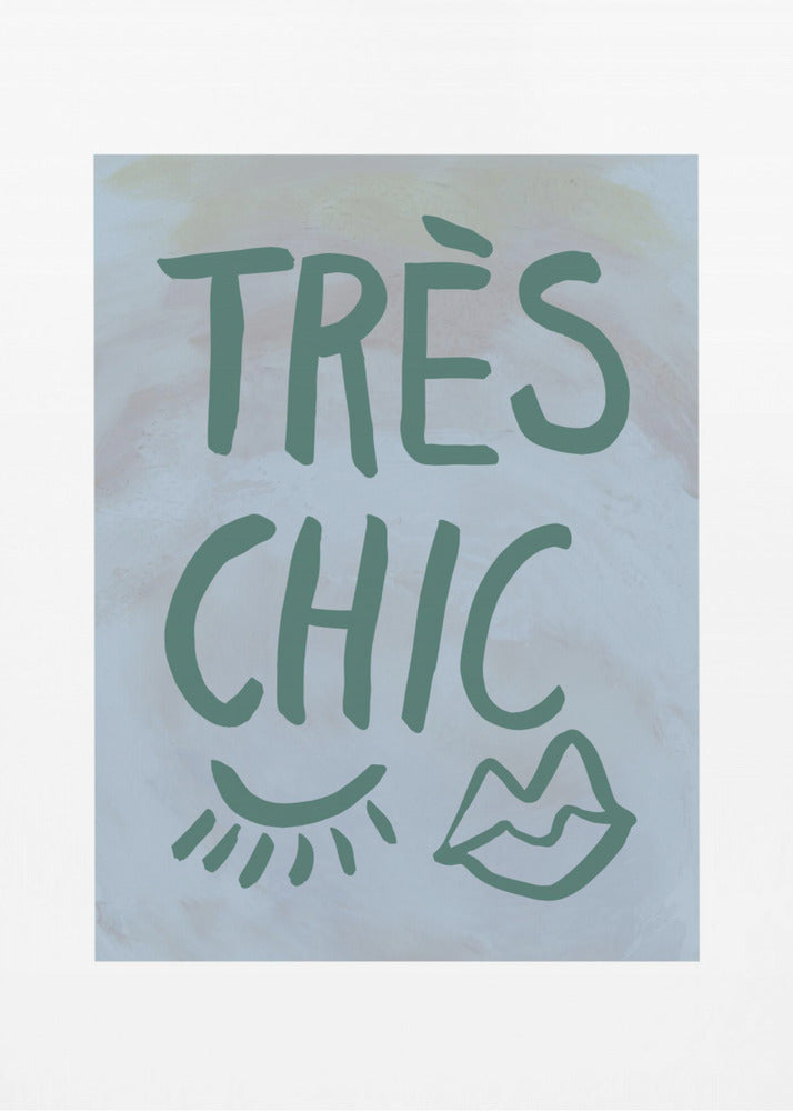 Très Chic Blue Frame | Poster
