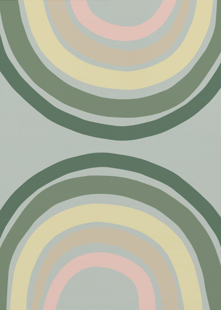 Double Rainbow Green | Canvas