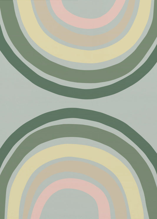 Double Rainbow Green | Canvas