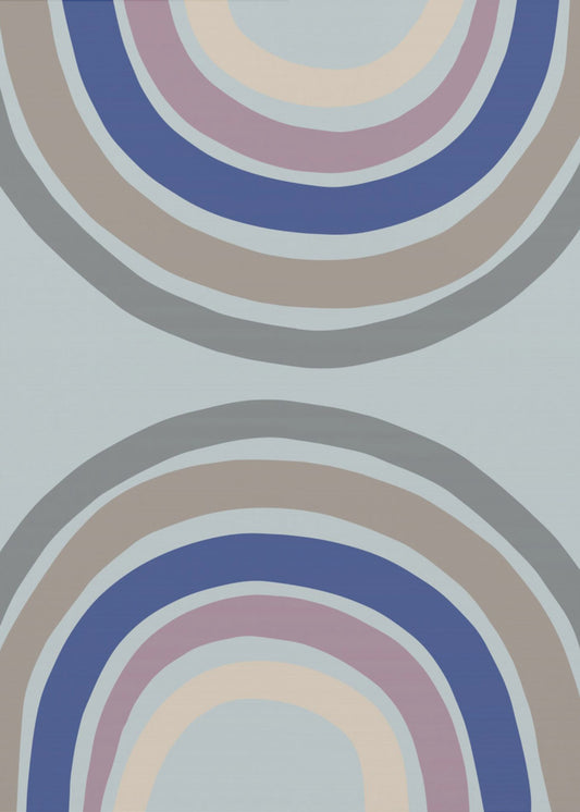 Double Rainbow Blue | Canvas