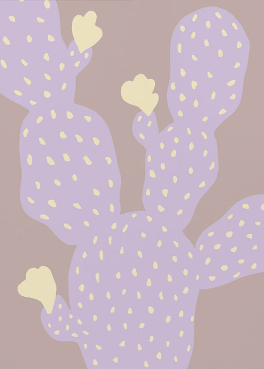 Lilac Cactus | Canvas