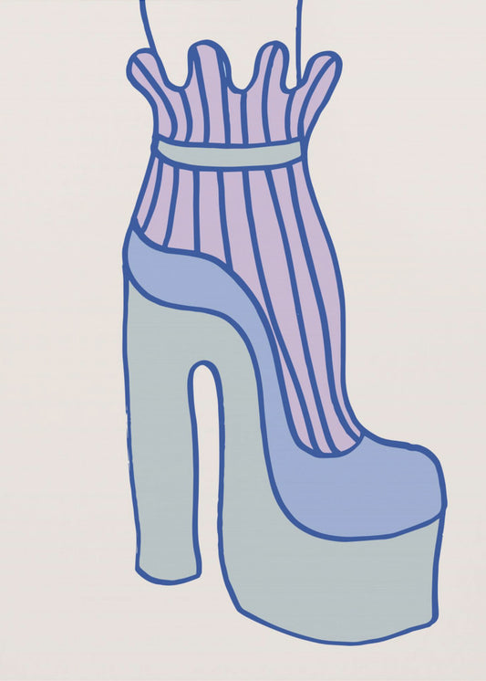 Blue Heel | Canvas
