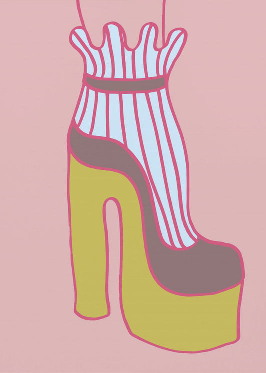 Yellow Heel 02 | Canvas