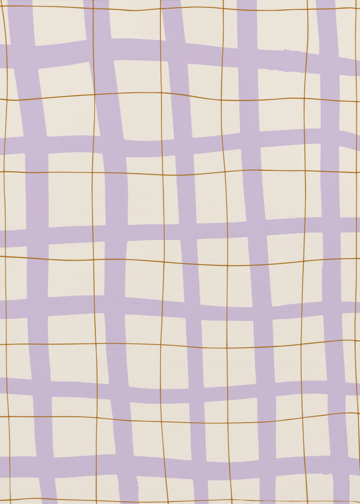 Lilac Grid | Canvas