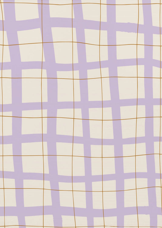 Lilac Grid | Canvas