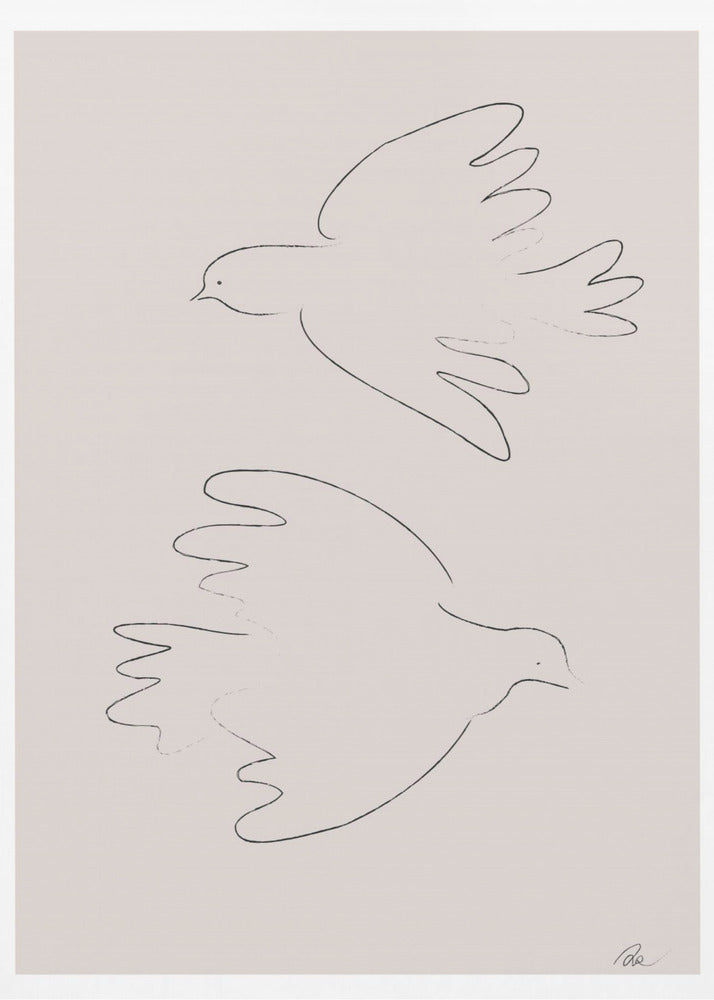 Two Doves | Canvas