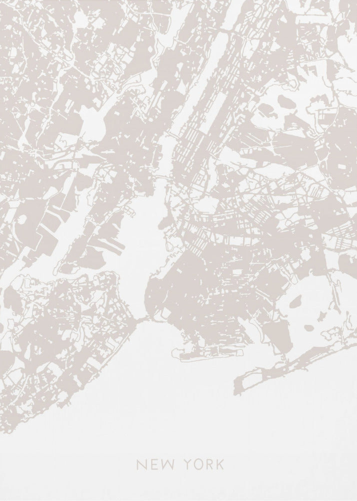 New York Map | Canvas