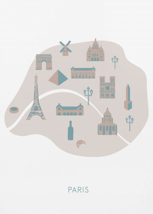 Paris Map | Poster