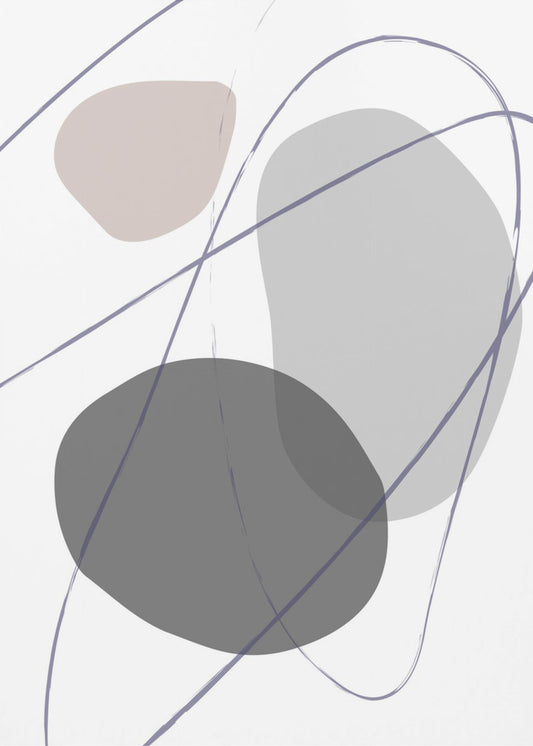 New Shapes Beige No 2 | Poster