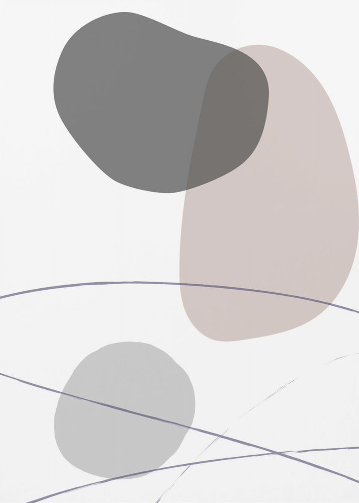 New Shapes Beige 03 | Canvas