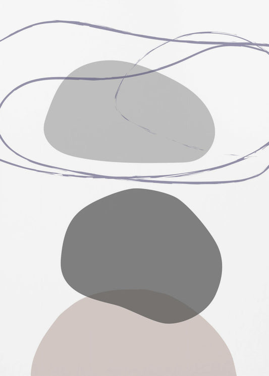 New Shapes Beige 04 | Poster