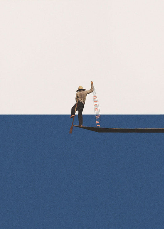 Fishing for compliments | Canvas