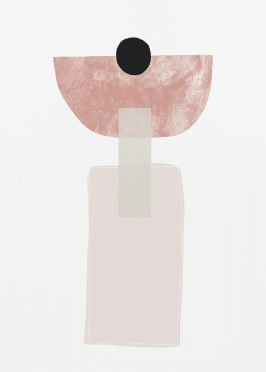 Geometric Shapes in Soft Earthy Tones | Poster