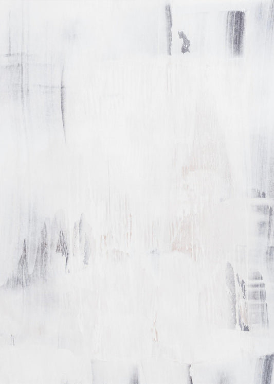 Soft White Brushstrokes | Poster