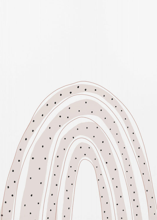 Dotted Arched Elegance | Canvas