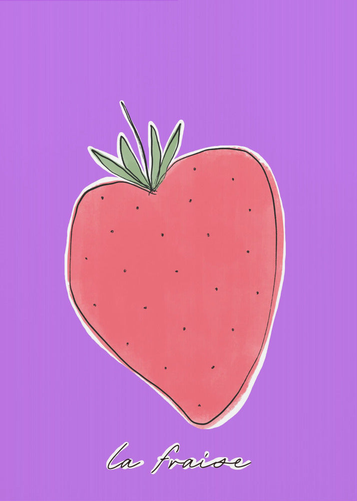 Stylized Strawberry Delight | Canvas