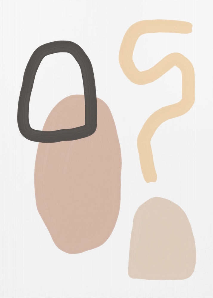 Minimalist Shapes and Earthy Tones | Poster