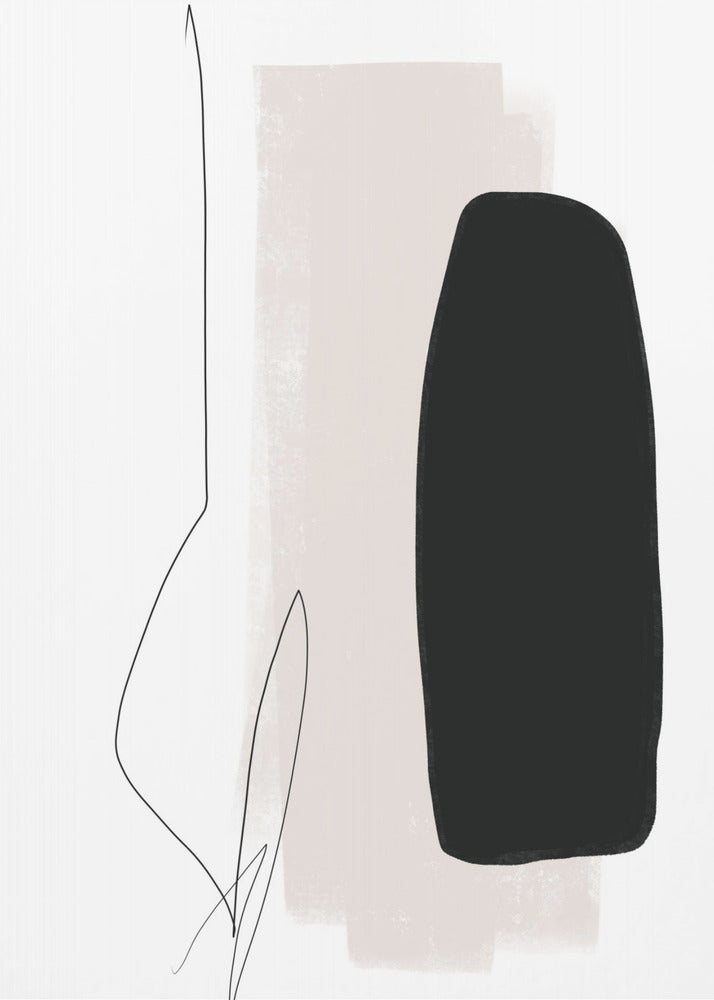 Black And Gray Shapes | Canvas