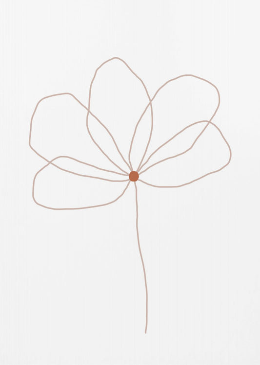 Delicate Line Flower | Poster