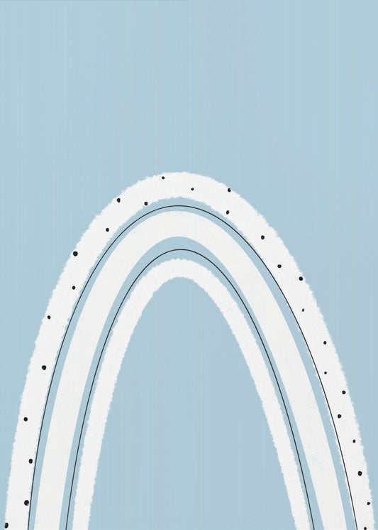 Black and White Rainbow | Canvas